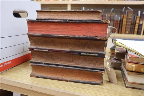 A liqueur box modelled as a stack of books